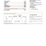 USA New York PSEG utility bill, Word and PDF template, 5 pages