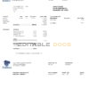 USA Ohio Kalahari Waterpark Resort utility bill template in Word and PDF format