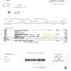 USA Oklahoma City of Tulsa utility bill template in Word and PDF format