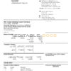 USA PNC bank statement template in Word and PDF format, 2 pages