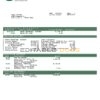 USA Peoples Bank Midwest (PBM) bank statement Word and PDF template, 5 pages