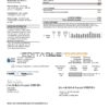 USA California Santa Clarita SCV Water utility bill template in Word and PDF format