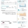 USA California San Diego Gas & Electric (SDG&E) utility bill template in Word and PDF format