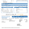 USA Washington Sunnyside Utilities water utility bill template in Word and PDF format