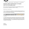 USA Texas La Banda utility water shut off notice, Word and PDF template