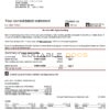 USA Washington BB&T bank statement Word and PDF template, 5 pages