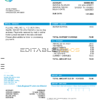 USA Washington Clark Regional Wastewater District utility bill, Word and PDF template