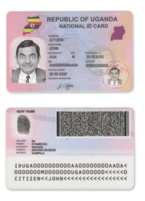 Uganda ID template in PSD format, fully editable