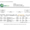 Ukraine OTP bank proof of address statement template in Word and PDF format, .doc and .pdf format