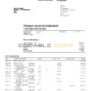 United Kingdom Absa bank statement, Word and PDF template, 2 pages