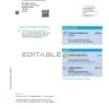 United Kingdom Barclays bank statement template in .doc and .pdf format, version 2