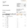United Kingdom HSBC bank statement, Word and PDF template, 5 pages