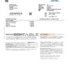 United Kingdom Halifax bank proof of address statement template in Word and PDF format (2 pages)