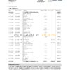 United Kingdom Halifax bank proof of address statement template in Word and PDF format (2 pages)