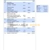 United Kingdom Nationwide bank statement, Word and PDF template, 5 pages, version 2