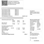 United Kingdom SSE Energy utility bill, Word and PDF template, 4 pages