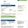 United Kingdom SSE Energy utility bill, Word and PDF template, 4 pages