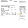 United Kingdom SSE Energy utility bill, Word and PDF template, 4 pages