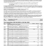 United Kingdom Santander bank statement Word and PDF template, 3 pages, version 1