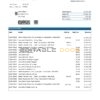 United Kingdom TSB bank statement, Excel and PDF template