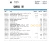 United Kingdom TSB bank statement, Word and PDF template