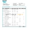 United Kingdom WestStein Bank statement template in Excel and PDF format