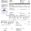 USA Ohio Vectren Energy utility bill template in Word and PDF format