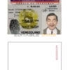 Venezuela ID template in PSD format, fully editable, with all fonts