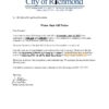 USA Michigan City of Richmond water utility bill shutoff notice, Word and PDF template