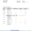 Zimbabwe Stanbic Bank statement template in Word and PDF format