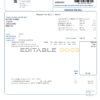 United Kingdom Borough of Pendle council tax bill template in Word and PDF format