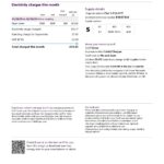 United Kingdom Utility Warehouse electricity utility bill template in Word and PDF format (6 pages)