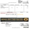 USA City of Sumter South Carolina water utility bill template in Word and PDF format