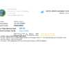 USA Illinois Chicago water, sewer, garbage, tax bill Word and PDF template