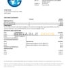 Algeria Banque extérieure d’Algérie bank statement template in Word and PDF format