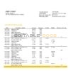 Andorra BancSabadell d’Andorra bank statement template in Word and PDF format