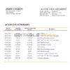 Antigua and Barbuda Global Bank of Commerce bank statement template in Word and PDF format