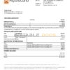 Argentina Banco Hipotecario bank statement template in Word and PDF format