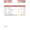 Australia HSBC Bank statement template in Excel and PDF format, fully editable