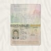 Authentic Australia standard PSD Passport Template