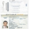 Authentic Brazil PSD Passport Template (2016-2019)