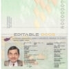 Authentic Cyprus PSD Passport Template