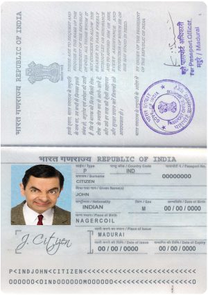 India Editable Docs 4 Authentic India PSD Passport Template