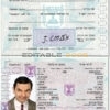 Authentic Israel PSD Passport Template (1992-2013)