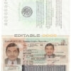 Authentic Mexico PSD Passport Template