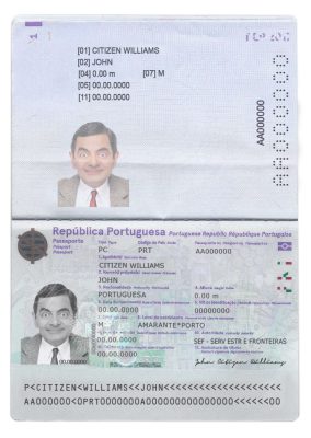 Authentic Portugal PSD Passport Template