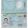 Authentic Slovakia PSD Passport Template