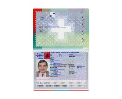 Authentic Switzerland PSD Passport Template