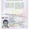 Authentic Ukraine PSD Passport Template