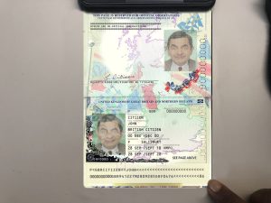 England Editable Templates 14 Authentic United Kingdom of Great Britain and Northern Ireland PSD Passport Template (photo look)